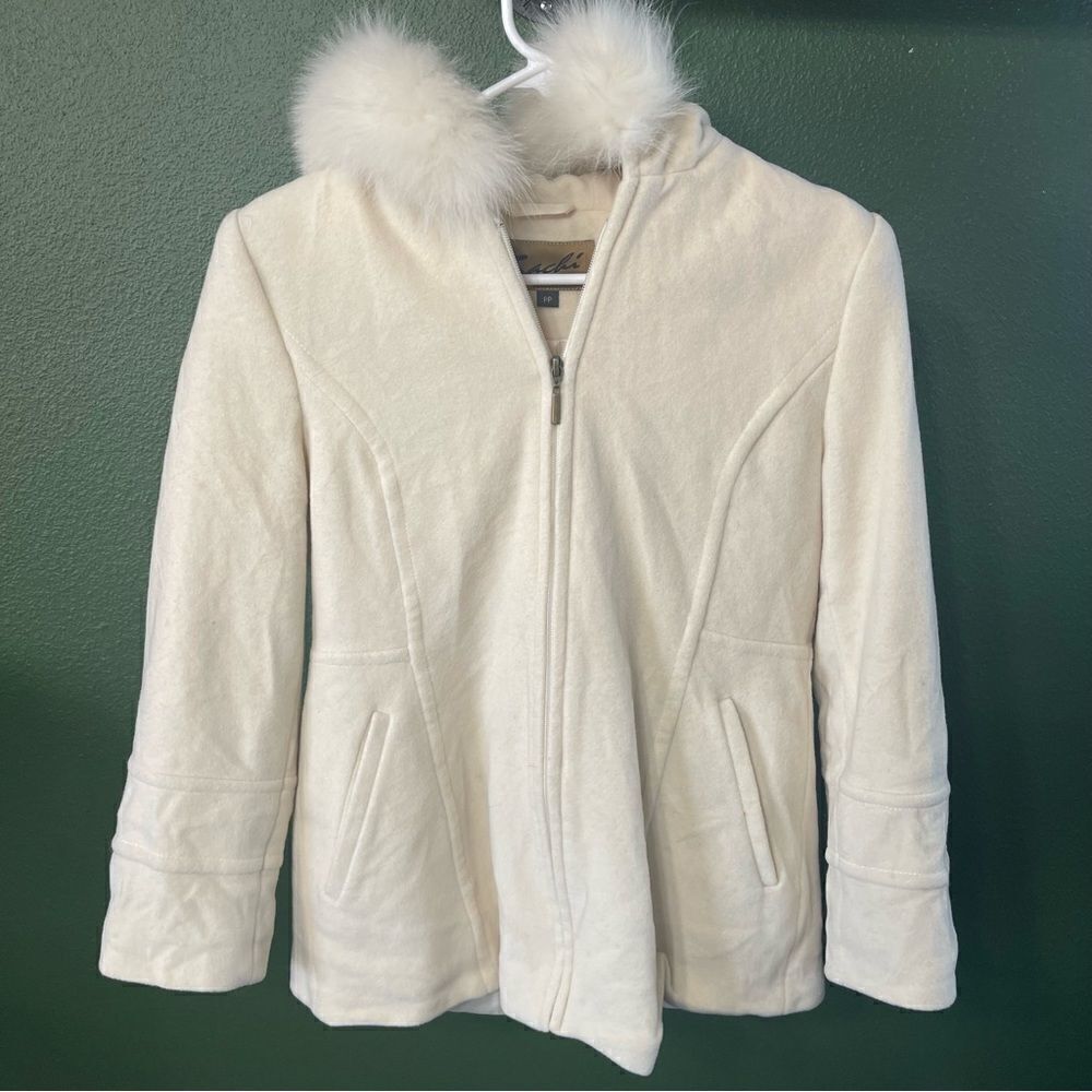 Sachi Collection Lambswool Fur Jacket size PP - Picture 6 of 7